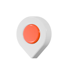 Poster - pin location icon 3d for app web symbol