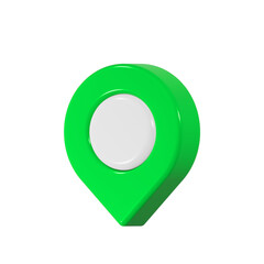Poster - pin location icon 3d for app web symbol