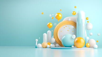 Poster - Creative colorful registration application profile design digital space 3d artwork vibrant environment abstract concept
