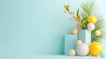 Poster - Creative floral arrangement application home decor still life minimalist environment artistic viewpoint profile inspiration for registration