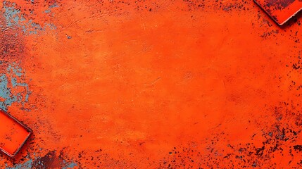 Poster - Vibrant Abstract Background with Bold Orange Texture and Blue Accents Perfect for Creative Projects, Art Designs, and Graphic Templates