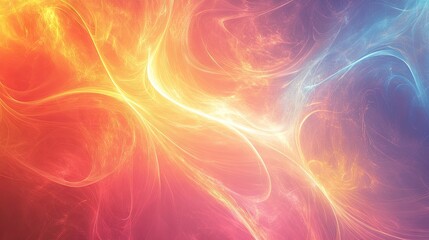 Poster - A glowing abstract background featuring fluid, vibrant colors and swirling textures, perfect for digital or artistic designs.