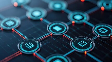 Innovative tech network visualization digital environment infographic data analysis abstract concept for enhanced understanding