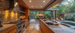© STwul - Modern Kitchen with Patio and Pool View