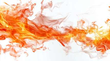 Poster - Flames and smoke swirling together creating a dynamic fiery background for design and art