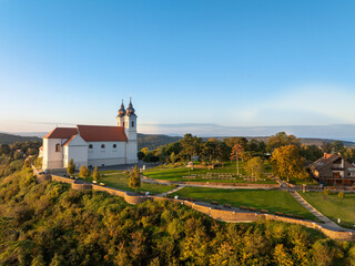 Wall Mural - Tihany panoramic landscape with the abbey, lake Balaton, Hungary.