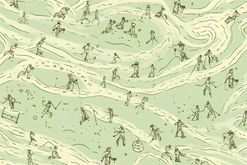  seamless pattern with background