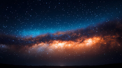 Wall Mural - Beautiful auroras accompanied a huge and beautiful starry sky. A starry sky conceals nothing. The picture should have layers, a sense of depth, a sense of detail, high-definition.