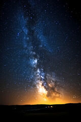 Wall Mural - Beautiful auroras accompanied a huge and beautiful starry sky. A starry sky conceals nothing. The picture should have layers, a sense of depth, a sense of detail, high-definition.
