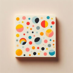 Poster - Confetti Dots Sticky Notes – Notes with scattered colorful con