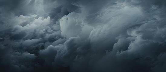 Poster - Moody dark clouds forming a dramatic atmosphere creating a sense of impending weather conditions ideal for atmospheric backgrounds