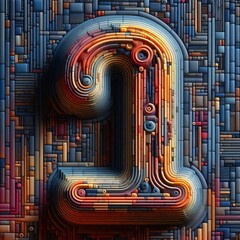 Poster - I Form Shape Based Abstract
