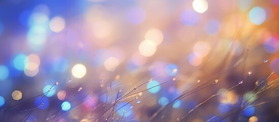 Poster - Vibrant abstract bokeh background with gentle bursts of color ideal for celebration themes and creative designs