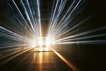 Poster - light beams carrying thought projections
