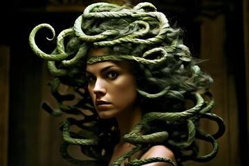Poster - medusas hair notes twist and turn like snakes