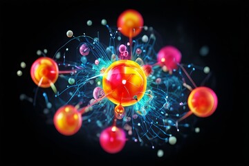 Aufkleber - subatomic particle visualization
