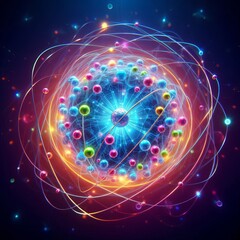 Poster - subatomic particle visualization