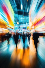 Poster - People walking in a busy city