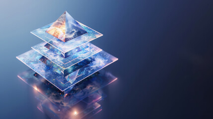 Poster - Exploring holographic user interface innovations in digital environments a comprehensive guide to geometric floating menu systems with transparent layers