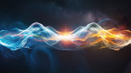 Poster - Exploring quantum coherence patterns and geometric phase alignment in luminescent quantum states a dive into soft technological colors and their impact on modern science