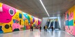 © Nannaphat#4717658 - Colorful Urban Subway with Modern Wall Art