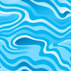Poster - Abstract pattern creation with varied shades of a single color using thin lines for wave effects