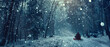 © domi002 - 'Winter Wonderland Adventure: Sledding Through a Sparkling Forest Enchanted by Snowy Beauty and Joy'