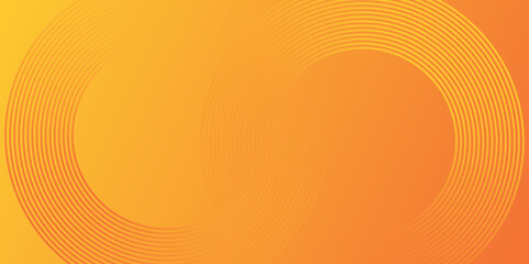 Poster - Modern abstract background design with orange line circle Vector abstract geometric layer for dynamic backdrop modern design. Colorful template banner with gradient color presentation background.