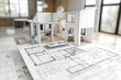 © Pavlinka - Model house design showcases modern architecture with open floor plan and minimalism