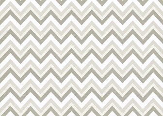 Poster - Classic Zig-Zag Pattern for Textile Design in White and Grey, Perfect for Modern Fabric Backgrounds and Home Decor with Ample Copy Space for Text or Branding Needs
