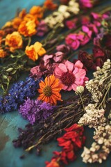 Wall Mural - Dried Flowers on Table