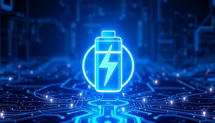 Poster - Battery and Blue Digital Grid: Representing Advanced Energy Technologies
