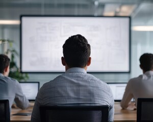 Poster - Ai-driven business meeting insights corporate office workshop session collaborative environment strategic viewpoint