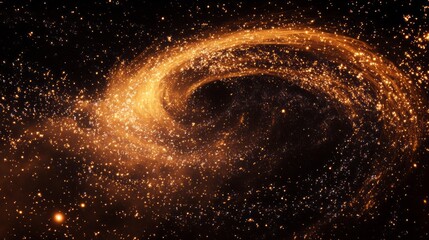 Poster - A spiral galaxy with a lot of stars and dust