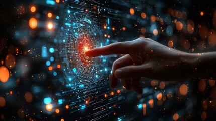 Poster - Interactive business investment strategies exploring financial data holograms in a virtual environment