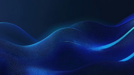 Fototapete - Intricate abstract blue patterns with luminous gradients and smooth textures, exuding elegance.