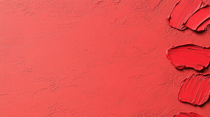 Aufkleber - Vibrant Red Texture Background with Paint Strokes for Creative Design Projects
