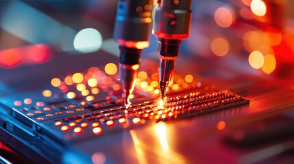 Poster - Illuminated Sensors on Machinery in High-Tech Factory Environment