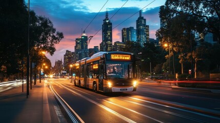 Poster - Electric buses enhancing connectivity between major metropolitan hubs a sustainable transportation solution
