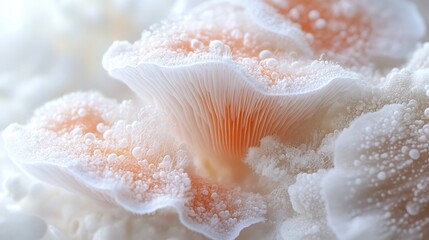 Poster - Soft macro close up of organic elements featuring delicate fragile textures and calming natural colors  This abstract minimalist image evokes a serene meditative feel
