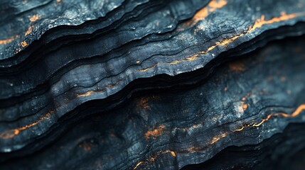 Poster - Detailed Macro Photograph of a Textured Background Featuring Intricate Natural Layers Organic Patterns and Gritty Mineral Formations  Ideal for Graphic Design Tech Backdrops or Compositions