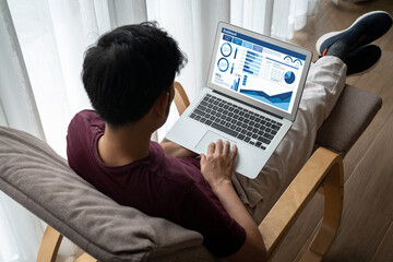Poster - business data dashboard provide business intelligence analytic for marketing strategy planning snugl