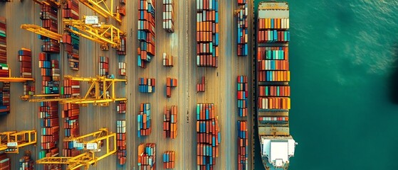 Poster - Corporate Logistics and Efficient Supply Chain Infrastructure Featuring Seamless Transportation and Automated Warehouse