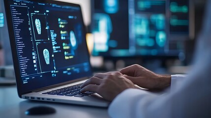 computer monitor with code on screen