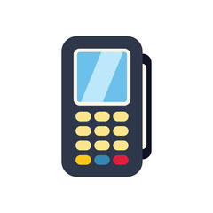 Poster - Illustration of a modern point of sale terminal accepting a contactless payment