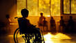 © iri.madrid.art - Empowering inclusion and diversity for disabled children in education settings. Boy in a wheelchair in the school. Disability Rights, Inclusivity concept. World Disability day