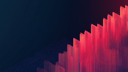 Poster - Abstract digital visualization with geometric patterns in vibrant colors.