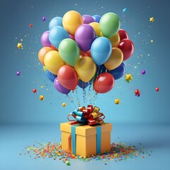 Wall Mural - wish a happy birthday to someone you love with beautiful photos and gifts.