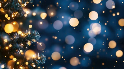 Wall Mural - bokeh glitter texture christmas abstract background