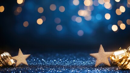 Wall Mural - bokeh glitter texture christmas abstract background